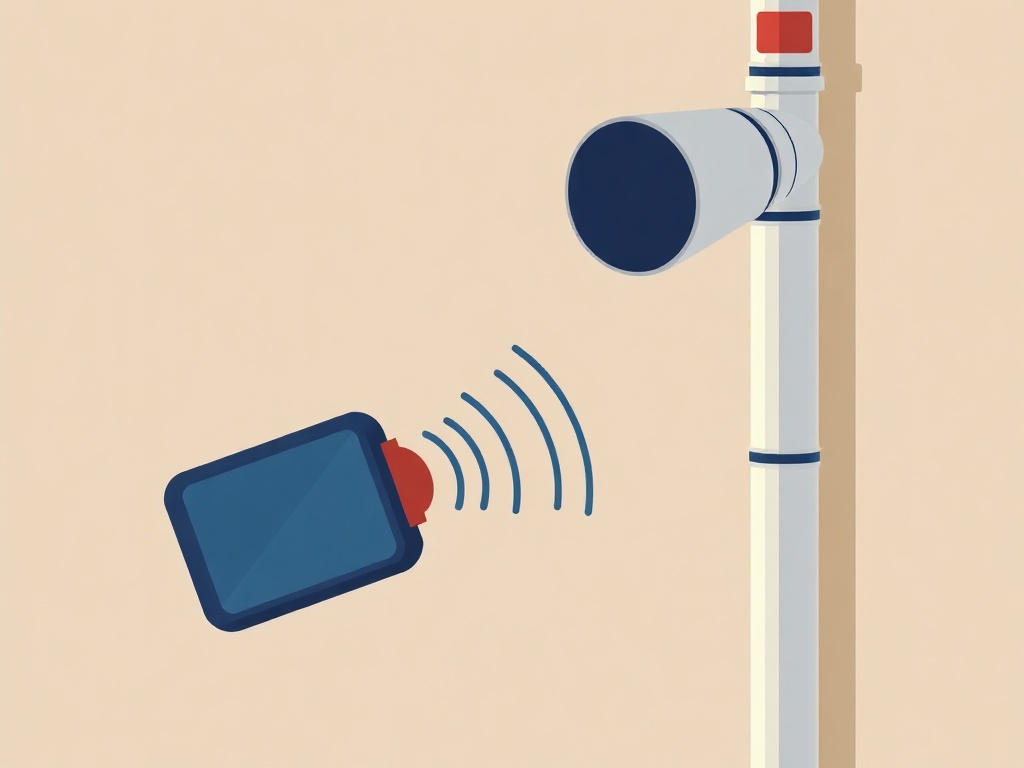 Illustration d'une recherche de fuite à la caméra thermique sur un mur