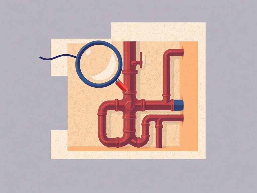 Illustration d'une réparation ciblée d'un raccord après localisation de la fuite