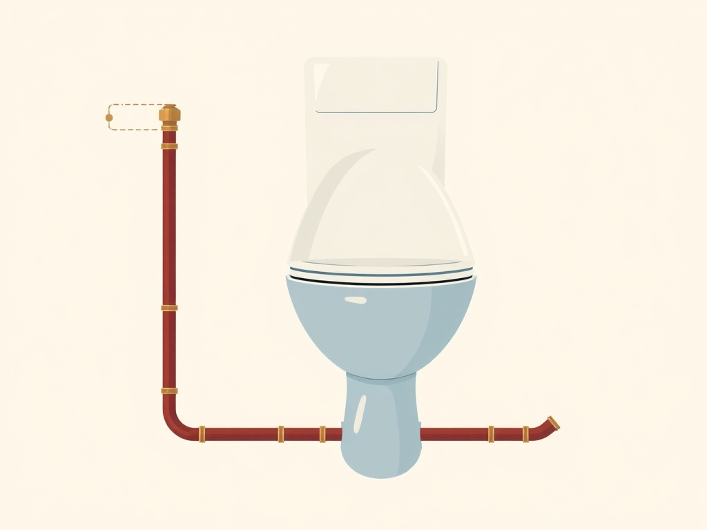 Illustration d'un WC suspendu avec bâti-support